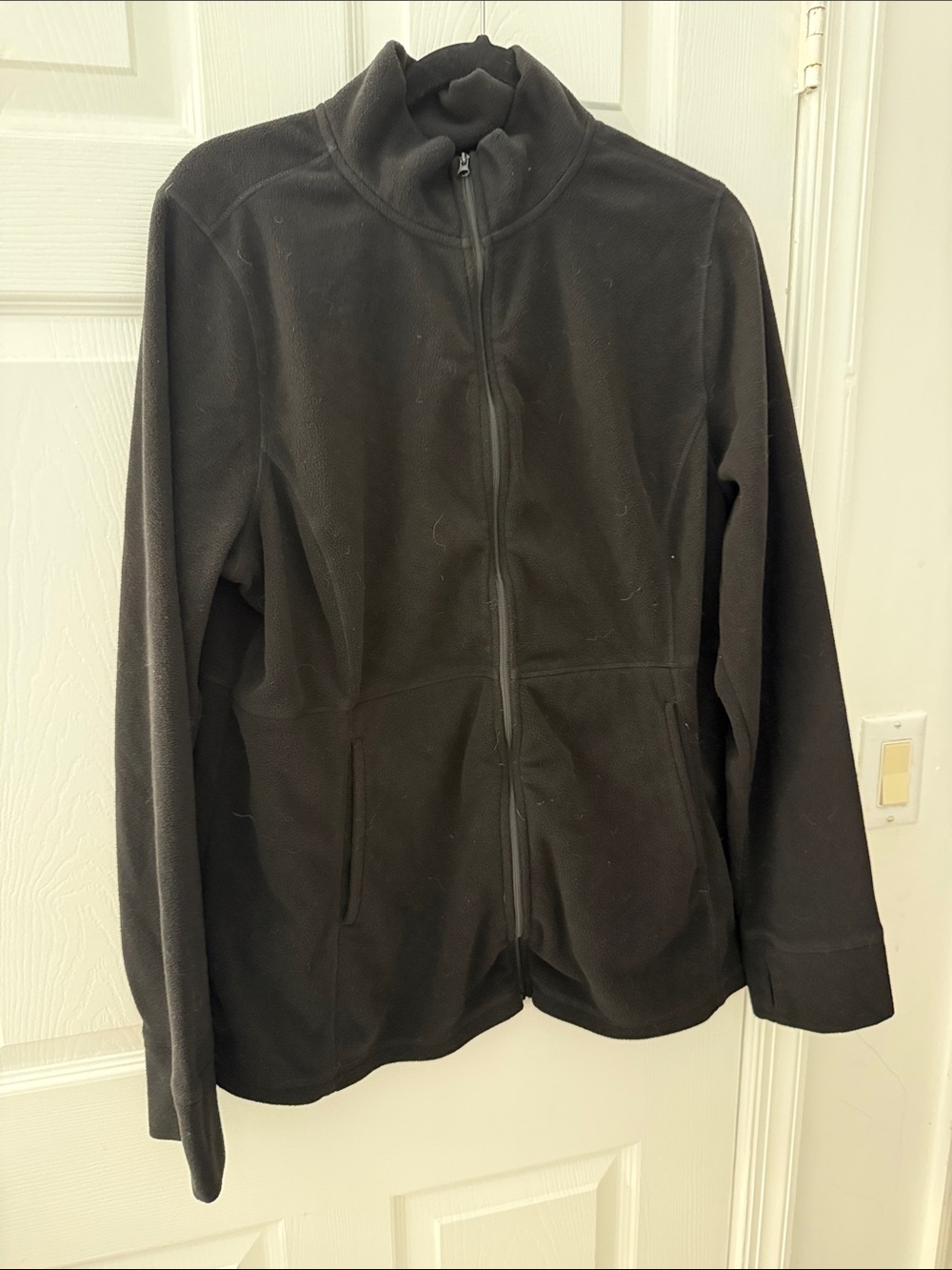 torrid Black Fleece Zip Jacket